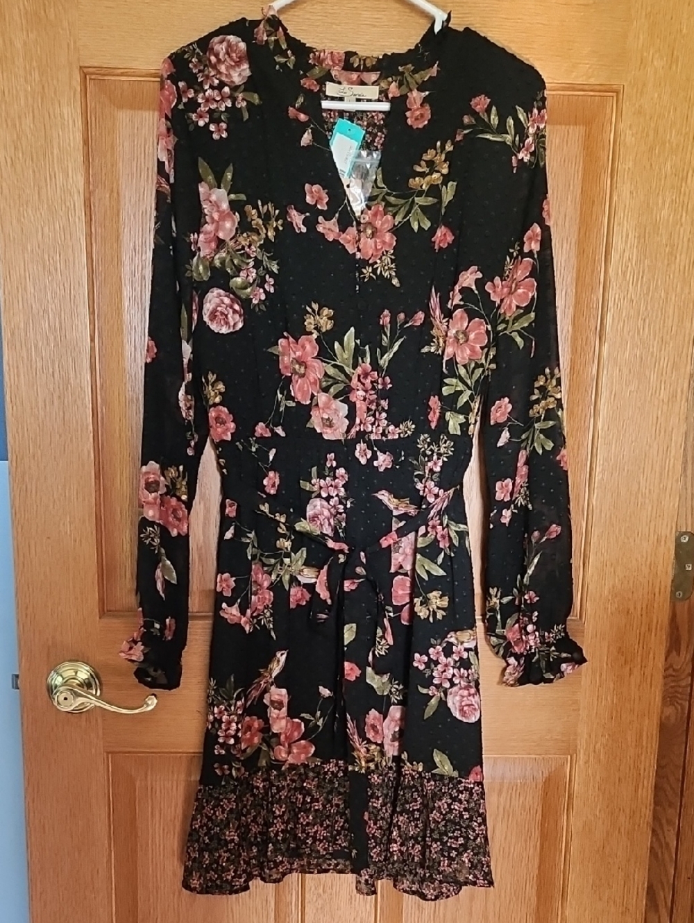 NWT Les Serein Allora Swiss Dot Dress, Size L